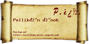 Pellikán Énok névjegykártya